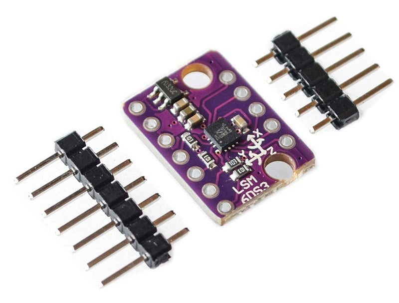 NOYITO LSM6DS3 3 Accelerometer 3 Gyroscope Sensor 6 Degrees of Freedom Breakout Board Tilt Angle Module 1.71 to 5V Embedded Temperature Sensor SPI IIC Serial Interface - Image 1